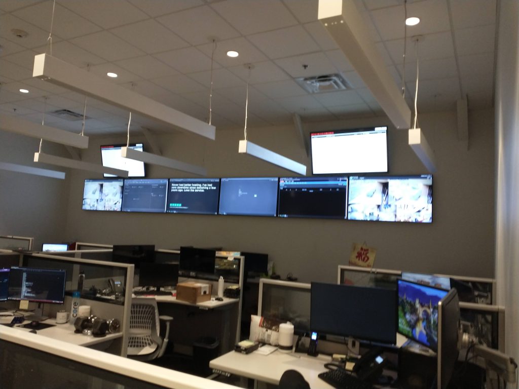 Todd Pree at the Tampa Data Center NOC, network operations center.